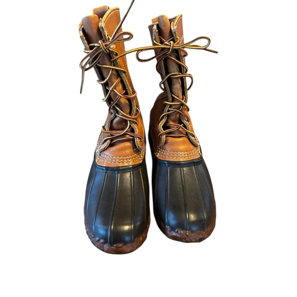 L.L. Bean Maine Hunting Shoes Womens Duck Boots, Size 9 M Vinatge‎ Freeport